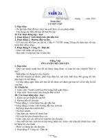 Thiết kế bài dạy lớp 2 năm 2009 - Tuần 24