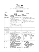 Giáo án các môn lớp ghép 2 + 4 - Tuần học 17