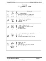 Giáo án Lớp 3 Tuần 20 - Trường TH Mỹ Phước