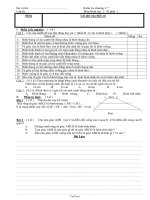 Kiểm tra chương I Lớp 8 Môn Hình học