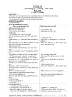 Kế hoạch bài dạy khối 1 (chuẩn kiến thức kĩ năng) - Tuần 24