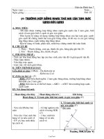 Giáo án môn Hình học khối 7 - Tiết 25: Trường hợp bằng nhau thứ hai của tam giác cạnh - Góc - cạnh