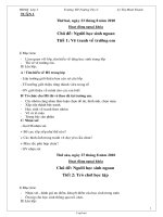 Giáo án Hoạt động ngoại khóa - Lớp 3 - Trường TH Trường Tây C