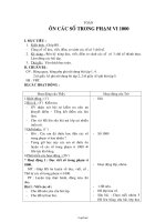 Giáo án Toán 2 tuần 33 tiết 1: Ôn các số trong phạm vi 1000