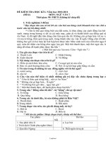 Bộ Đề thi Môn: Ngữ văn 8