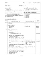 Giáo án Toán 2 - Tiết học 36: 36 + 15