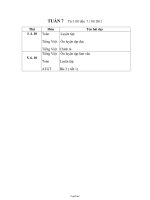 Giáo án dạy Tuần 7 - Buổi 2 - Trường TH Đinh Bộ Lĩnh