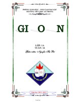 Giáo án Toán, Tiếng Việt lớp 1 - Tuần 14
