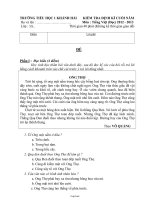 Kiểm tra định kì cuối năm môn: Tiếng Việt (đọc) 3