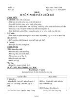 Giáo án lớp 6 môn Vật lí - Tuần 23 - Tiết 23 - Bài 20: Sự nở vì nhiệt của chất khí