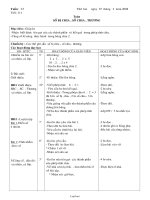 Giáo án môn Toán khối 2 năm 2007 - 2008 - Tiết 111: Số bị chia, số chia, thương