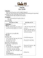 Giáo án các môn học khối 2 năm 2009 - Tuần số 23