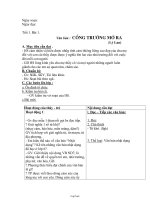 Bài giảng môn học Ngữ văn lớp 7 - Tiết 1 - Bài 1: Văn bản : Cổng trường mở ra