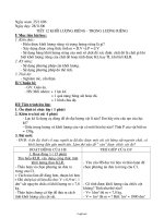 Giáo án lớp 6 môn Vật lí - Tiết 12: Khối lượng riêng - Trọng lượng riêng