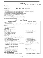 Kế hoạch bài dạy các môn lớp 1 (chuẩn kiến thức, kĩ năng) - Tuần 24 năm 2011