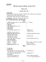 Giáo án bài dạy các môn khối 1 - Tuần thứ 9 năm học 2010