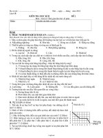 Kiểm tra học kì II đề 1 môn : Vật lý 6 thời gian làm bài: 45 phút