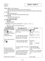 Giáo án môn Đại số 7 năm 2006 - Tiết 53: Đơn thức