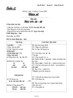 Giáo án Lớp 1 Tuần 17 - Buổi sáng - Trường TH Cẩm Lý