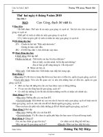 Giáo án giảng dạy môn khối 1 (buổi chiều) - Trường TH Long Thành Bắc - Tuần học 3