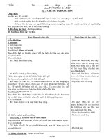 Giáo án lớp 1 môn Tự nhiên xã hội - Bài 2: Chúng ta đang lớn