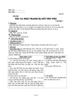 Bài soạn môn Ngữ văn 7 - Tiết 41: Bài ca nhà tranh bị gió thu phá