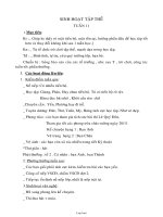 Giáo án Sinh hoạt tập thể - Tuần 11