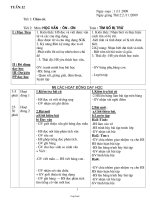 Giáo án giảng dạy môn khối 1 - Tuần học 12 năm 2009