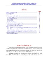 Vận dụng sáng tạo, linh hoạt các phương pháp dạy học