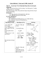 Giáo án Hình học 7 tiết 33, 34: Luyện tập về ba trường hợp bằng nhau của tam giác