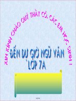 Bài giảng Ngữ văn 7Tiết 62: Văn bản: Mùa xuân của tôi - Vũ Bằng