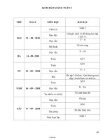 Giáo án giảng dạy môn khối 1 - Tuần 6 (chuẩn)