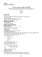 Giáo án môn Hoạt động ngoài giờ lên lớp 6 - Chủ điểm tháng 9 : Truyền thống nhà trường (tiết 2)