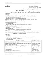 Bài soạn Lớp 3 Tuần 1 - Trường Tiểu học Lý Thường Kiệt