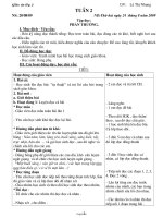 Giáo án Lớp 2 tuần 2 - GV: Lê Thị Nhung