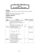 Giáo án Thể dục 1 tuần 23: Thể dục – trò chơi