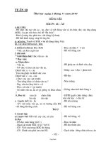 Giáo án bài dạy các môn khối 1 - Tuần 10 năm 2011