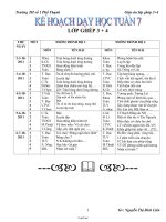 Giáo án Lớp 3 Tuần 18 - Trường tiểu học Thanh Thuỷ