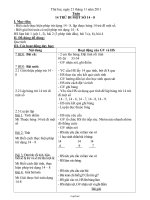 Kế hoạch giảng dạy các môn lớp 2 - Tuần 13 năm 2011