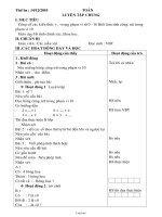 Giáo án môn Toán 1 - Luyện tập chung