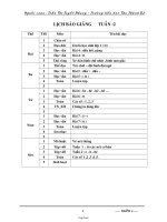 Giáo án giảng dạy các môn học lớp 1 - Tuần 2 - Trường tiểu học Tân Thành