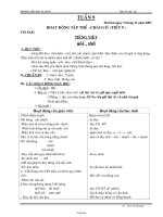 Giáo án dạy học Tuần 9 - Lớp 1