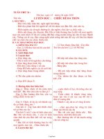 Giáo án môn học lớp 2 - Tuần lễ 31 năm 2010 (chi tiết)