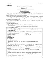 Giáo án Lớp 3 Tuần 20 - GV: Lã Thị Xuân