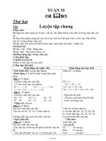 Kế hoạch bài dạy khối 1 - Tuần 35