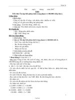 Giáo án môn Toán lớp 3 tuần 34