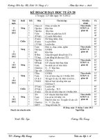 Giáo án các môn lớp 2 - Trường Tiểu học Thị Trấn Di Lăng số 1 - Tuần 28