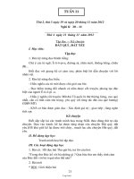 Giáo án giảng dạy lớp 3 - Tuần 11