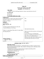 Thiết kế bài dạy các môn lớp 2 năm 2010 - 2011 - Tuần 18