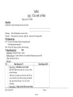 Giáo án Tập viết lớp 1 (cả năm)